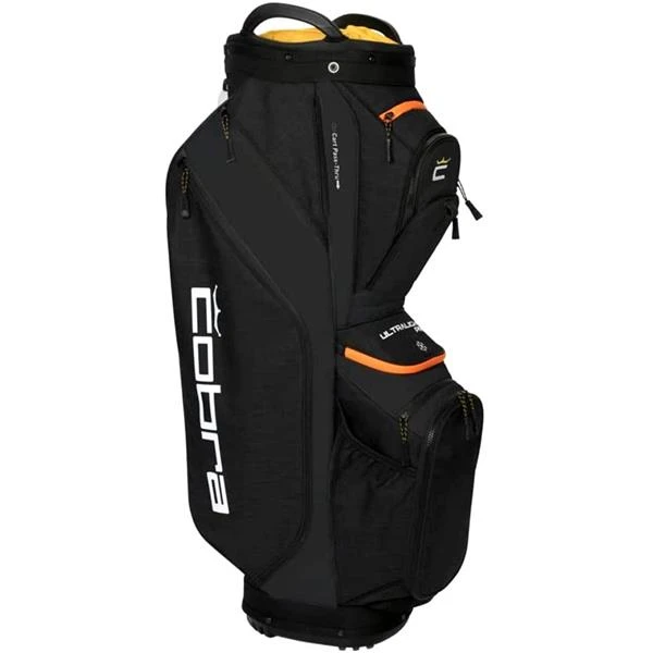COBRA Ultralight Pro Cart Bag Black-Gold Fusion - Image 3