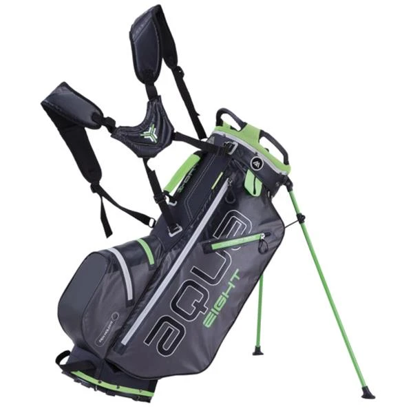 Aqua 8 W/P Stand Bag Charcoal Black Lime