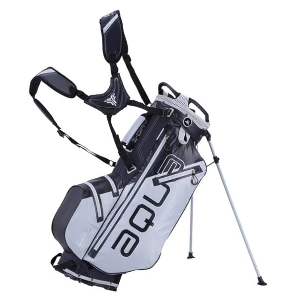 Aqua 8 W/P Stand Bag Grey - Black - Image 2