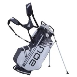 Aqua 8 W/P Stand Bag Grey - Black