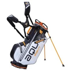 Aqua 8 W/P Stand Bag White - Black - Orange