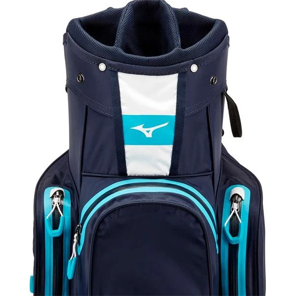 Mizuno BR DRI W/P Cart Bag 14 Way Divider Navy White - Image 6
