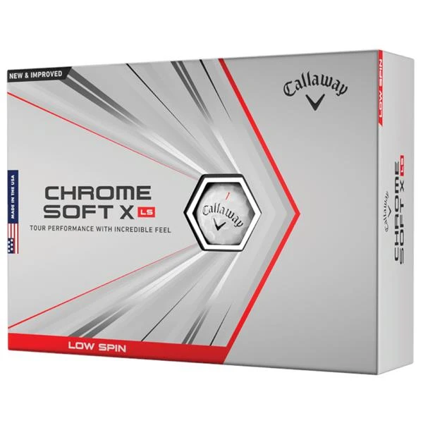 Callaway Chromesoft X LS Golf Ball Dozens White