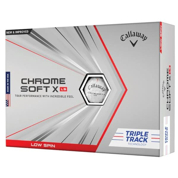 Callaway Chromesoft X LS Triple Track Golf Ball White