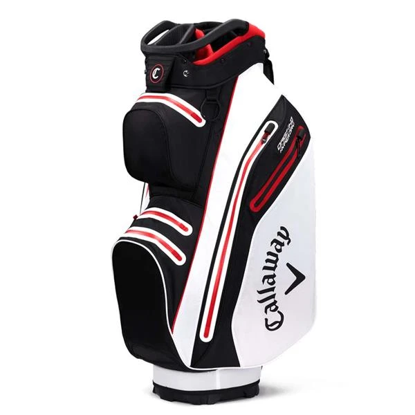 Callaway Org 14 HD Cart Bag Black White Fire