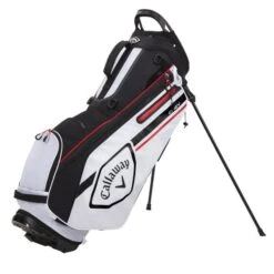 Callaway Chev Stand Bag White Black Fire