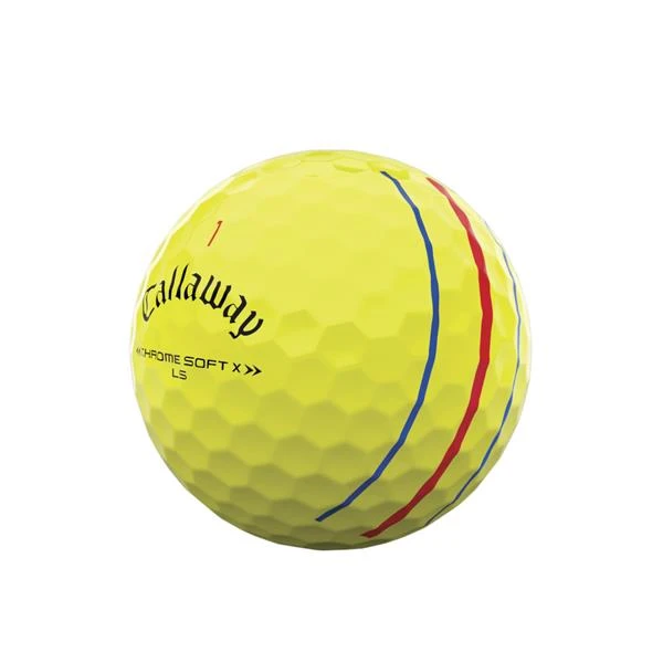 Callaway Chrome Soft X LS Triple Track Balls Yellow - Image 3