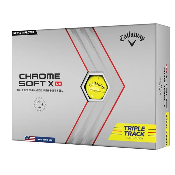 Callaway Chrome Soft X LS Triple Track Balls Yellow
