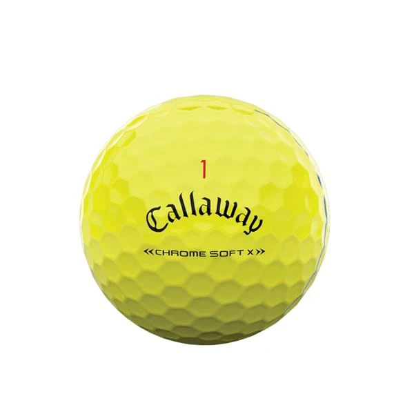 Callaway Chrome Soft X Triple Track Balls Yellow - Image 2