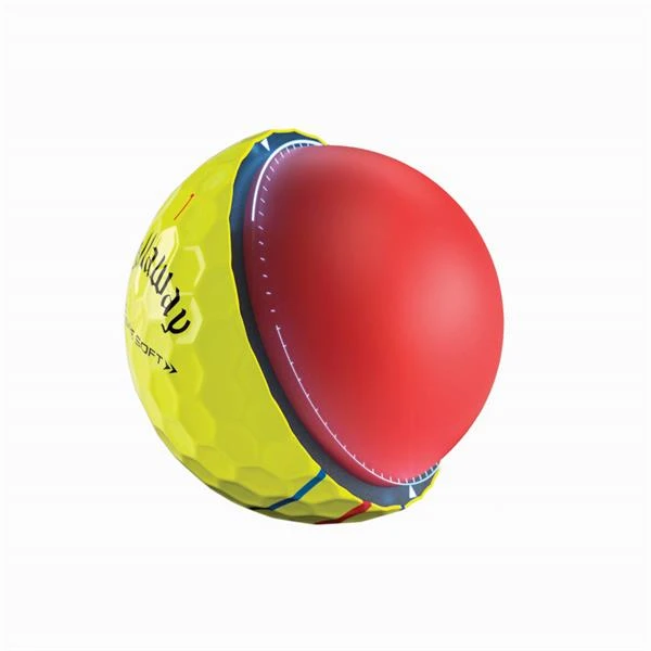 Callaway Chrome Soft Triple Track Balls Yellow - Image 5