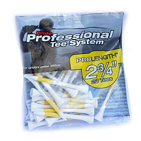 Pro Tees Wooden 2 3/4" Yellow (20 Pack) Yellow