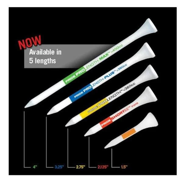 Pro Tees Wooden 2 3/4" Yellow (100 Pack) Yellow - Image 3