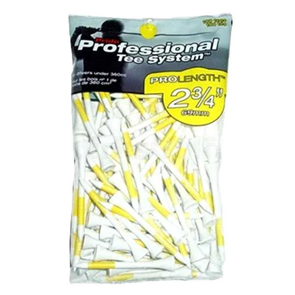 Pro Tees Wooden 2 3/4" Yellow (100 Pack) Yellow