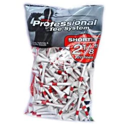 Pro Tees Wooden 2 1/8" Red (120 Pack) Red