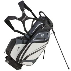 Cleveland Saturday Stand Bag Charcoal White Black