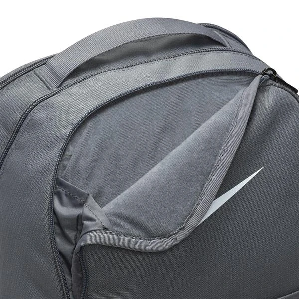 Nike Brasilia 9.5 Medium Backpack Grey Black White 026 - Image 6