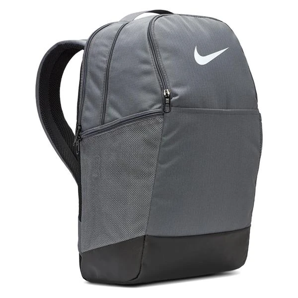 Nike Brasilia 9.5 Medium Backpack Grey Black White 026 - Image 3