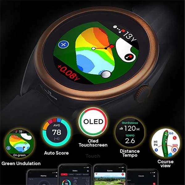 Voice Caddie T8 GPS Watch Black - Image 4