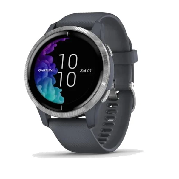 Garmin Venu Blue GPS Watch Blue Granite Stainless