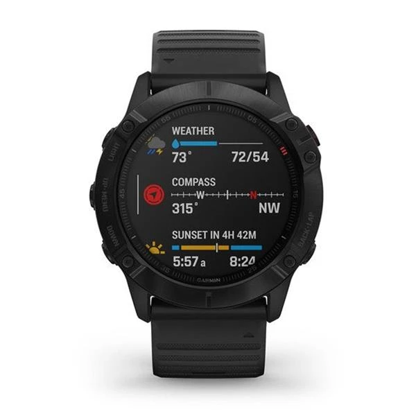 Garmin Fenix 6X Sapphire Grey - Black - Image 4
