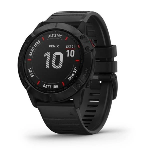 Garmin Fenix 6X Sapphire Grey - Black