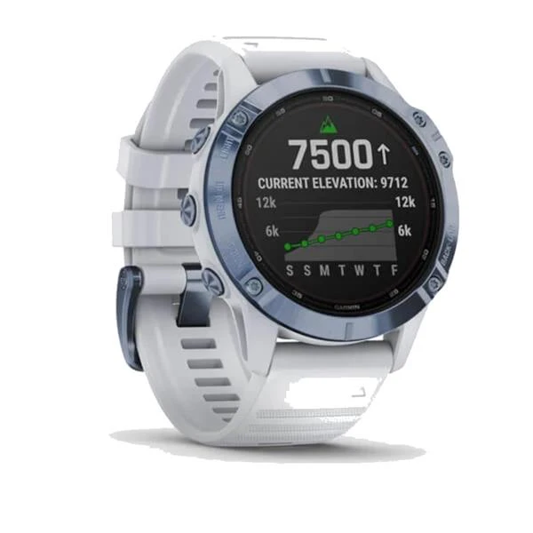 Garmin Fenix 6 Pro Solar GPS Watch Blue - White - Image 3