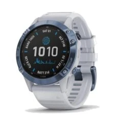 Garmin Fenix 6 Pro Solar GPS Watch Blue - White