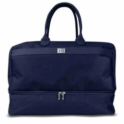 Honeycomb Holdall With Shoe Compartment Blue