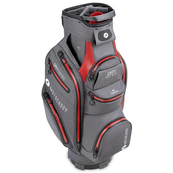 Motocaddy Dry Series Cart Bag Charcoal - Red - Image 2