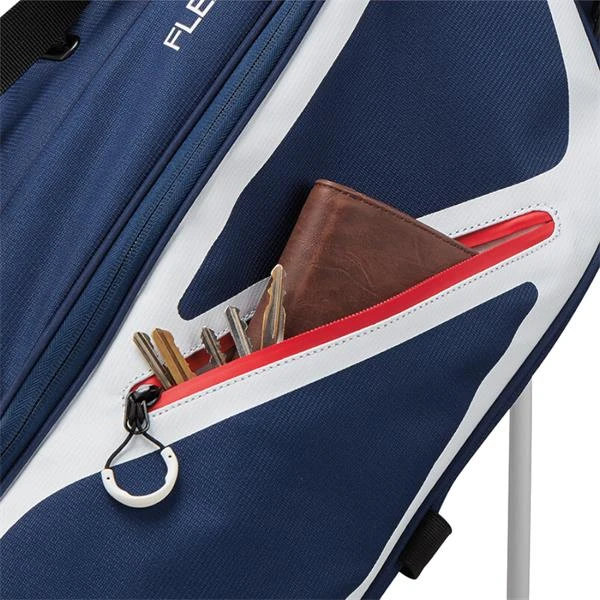 TaylorMade Flextech Lite Stand Bag Navy - White - Red - Image 3