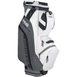 Ping Pioneer 214 Cart Bag Grey - White