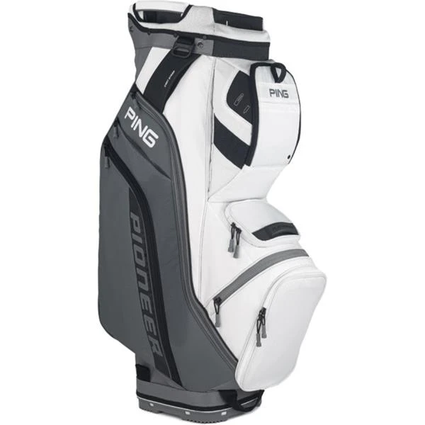 Ping Pioneer 214 Cart Bag Grey - White