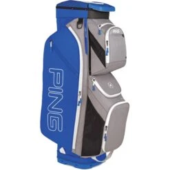 Ping Traverse 191 Cart Bag Silver Royal White