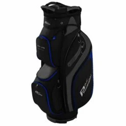 PowaKaddy DLX Lite Edition Cart Bag Black Titanium Blue