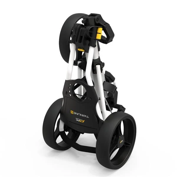 PowaKaddy Twinline 5 Push Cart White - Image 2