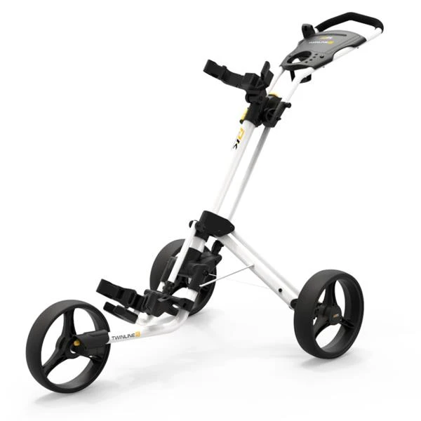PowaKaddy Twinline 5 Push Cart White