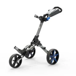 PowaKaddy Micra Push Cart Gunmetal Blue