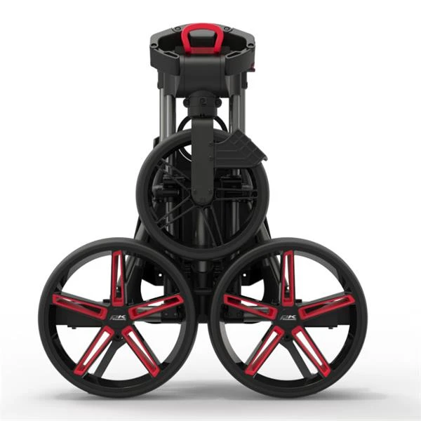 PowaKaddy DLX-Lite FF Push Cart Gunmetal Red - Image 3