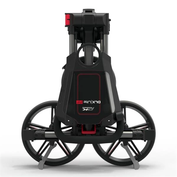 PowaKaddy DLX-Lite FF Push Cart Gunmetal Red - Image 4