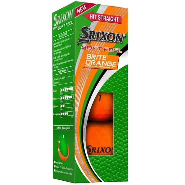 Srixon Soft Feel Golf Balls Orange - Image 4