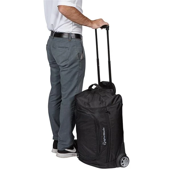 TaylorMade Rolling Carry On Duffle Black - Image 3