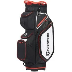 TaylorMade Cart 8.0 Bag Black White Red