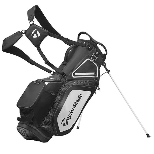 TaylorMade Stand 8.0 Bag Black White Charcoal