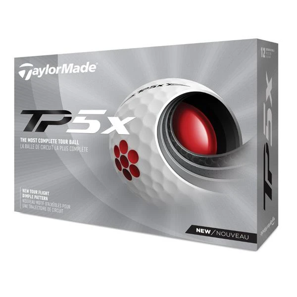 TaylorMade TP5x Golf Balls Dozen White