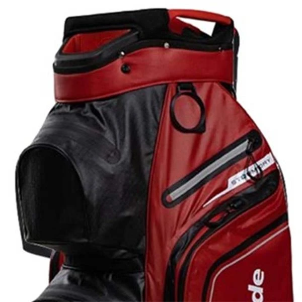 TaylorMade StormDry W/P Cart Bag Red - Black - Image 3
