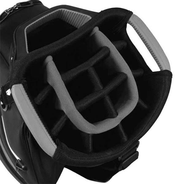 TaylorMade Deluxe Cart Bag Red - Black - Image 2