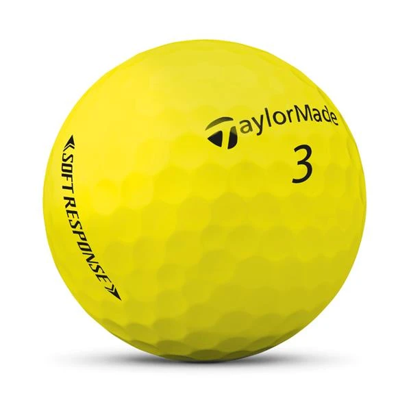 TaylorMade Soft Response 22 Golf Ball Dozen Yellow - Image 2