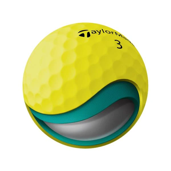 TaylorMade Soft Response 22 Golf Ball Dozen Yellow - Image 3