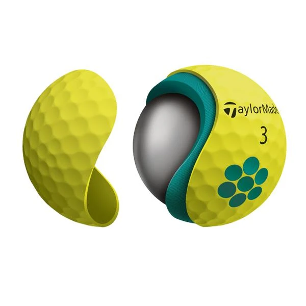 TaylorMade Soft Response 22 Golf Ball Dozen Yellow - Image 4