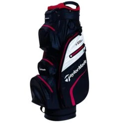 TaylorMade Deluxe Waterproof Cart Bag Black - White - Red